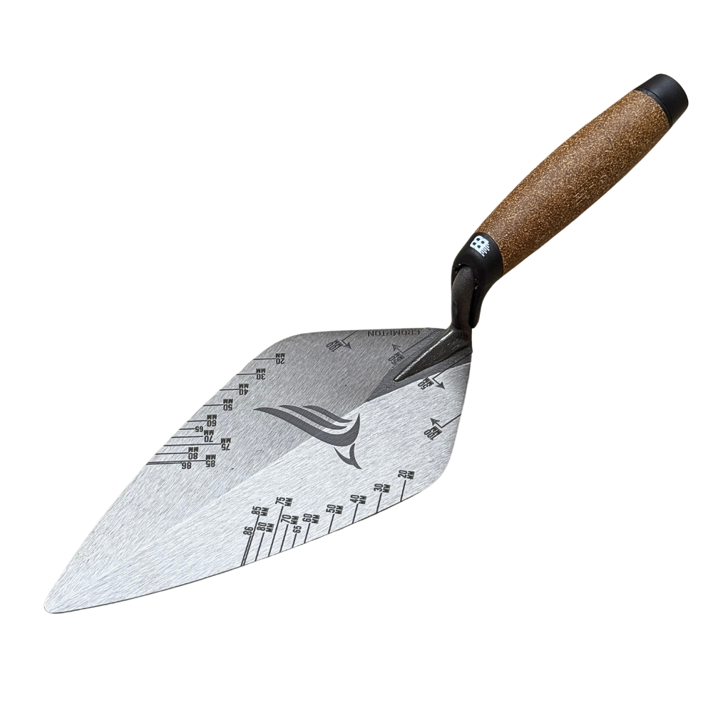 Crompton Brick Trowel - 10 inch Narrow London Gauge Lines (PERSONALISED)