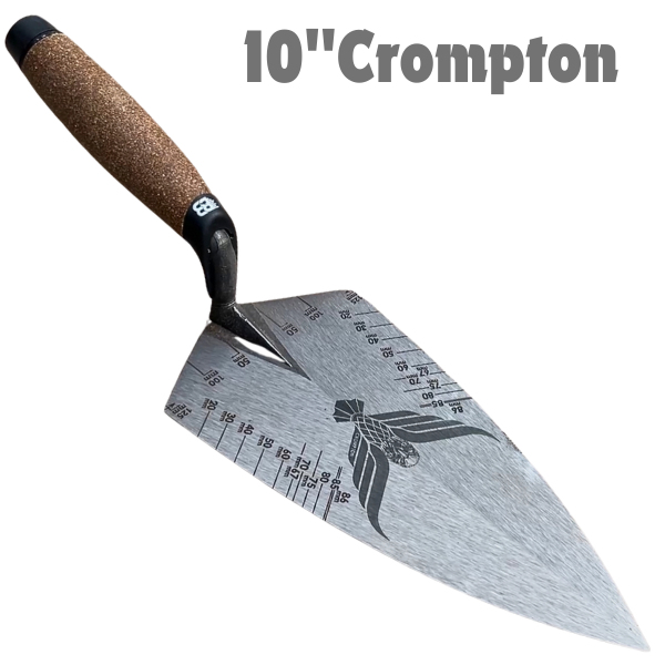 Crompton Bricklaying Trowel 10” Philadelphia - Cork Handle (Personally Engraved)
