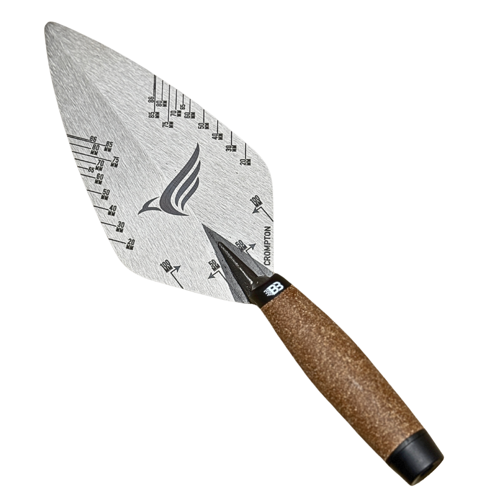 Crompton Brick Trowel - 10 inch Narrow London Gauge Lines (PERSONALISED)