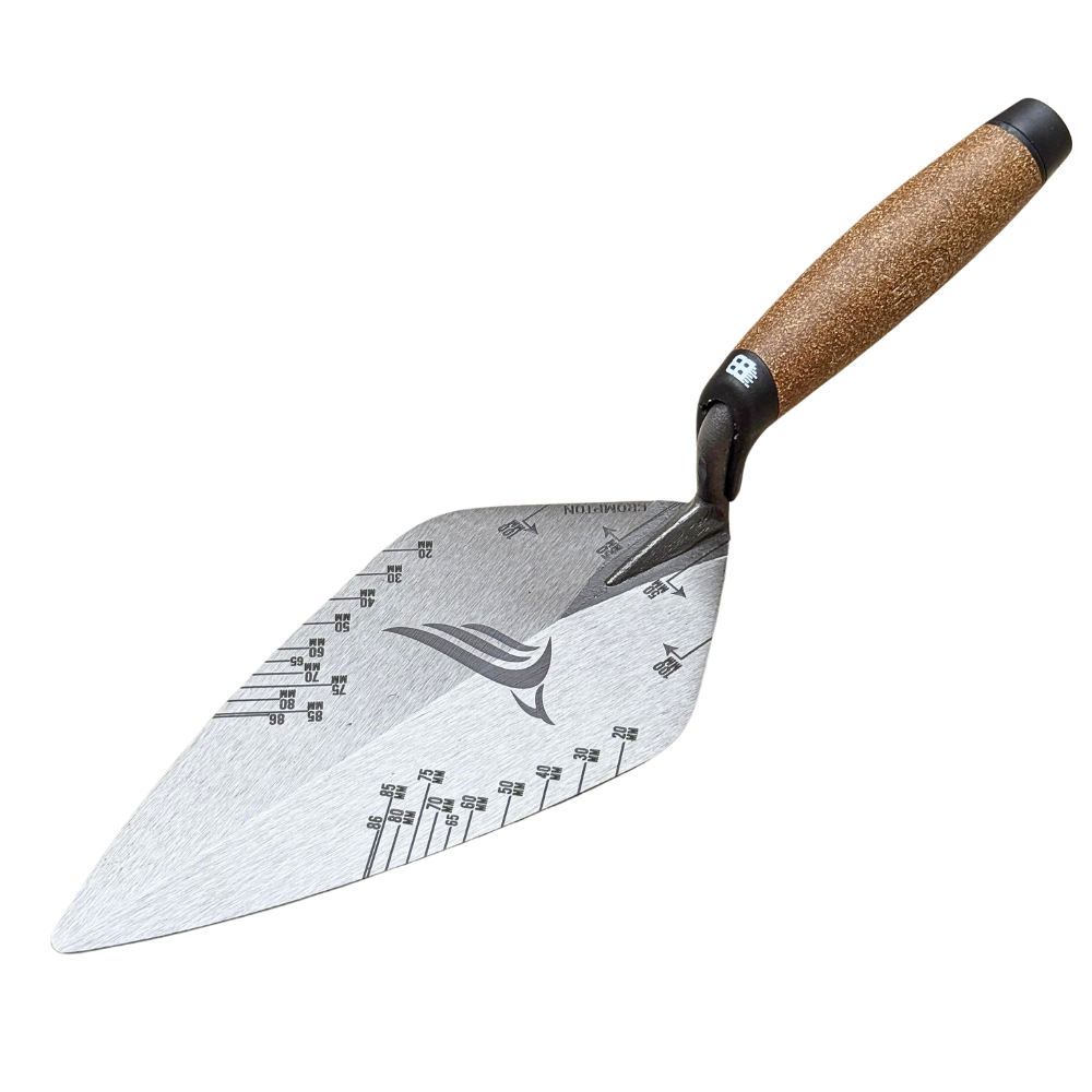 Crompton Brick Trowel - 10 inch Narrow London Gauge Lines (PERSONALISED)