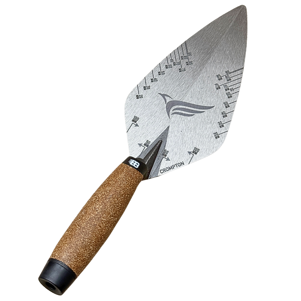 Crompton Brick Trowel - 10 inch Narrow London Gauge Lines (PERSONALISED)