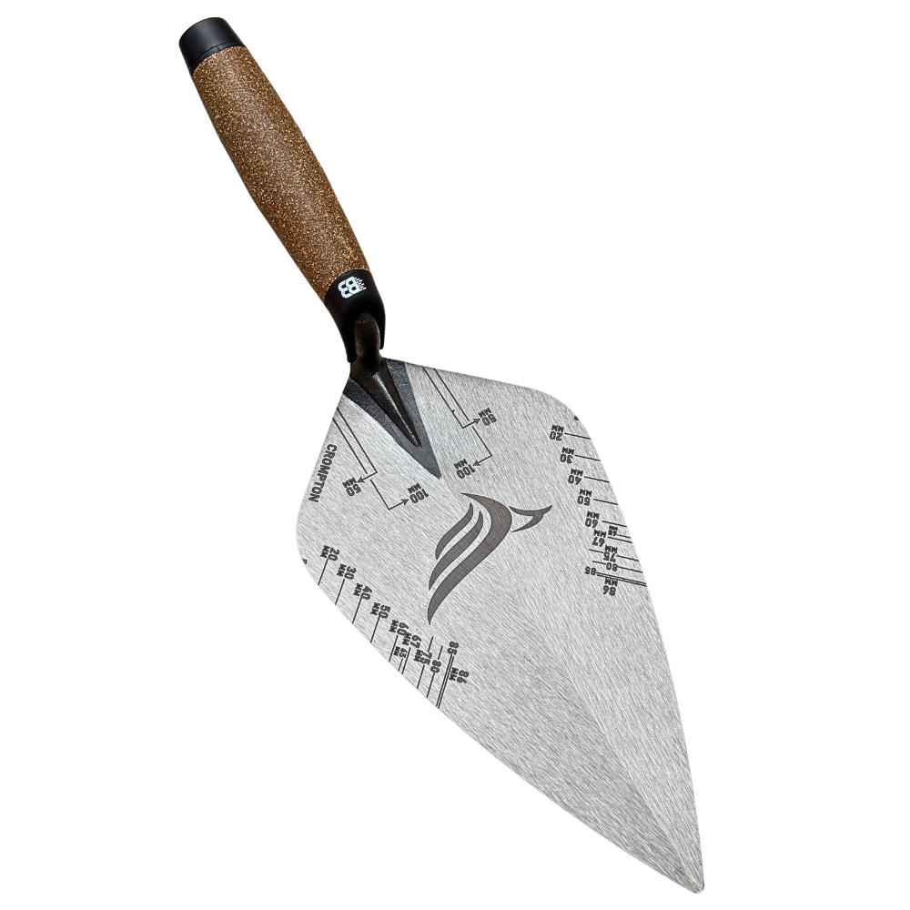 Crompton Brick Trowel - 11 Inch Wide London Gauge Lines (PERSONALISED)