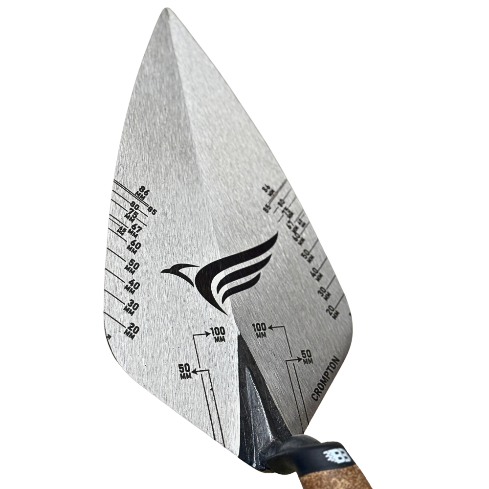 Crompton Brick Trowel - 11 Inch Wide London Gauge Lines (PERSONALISED)