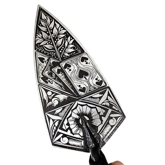 Crompton Brick Trowel 10 inch Tattoo Trowel - Card Design