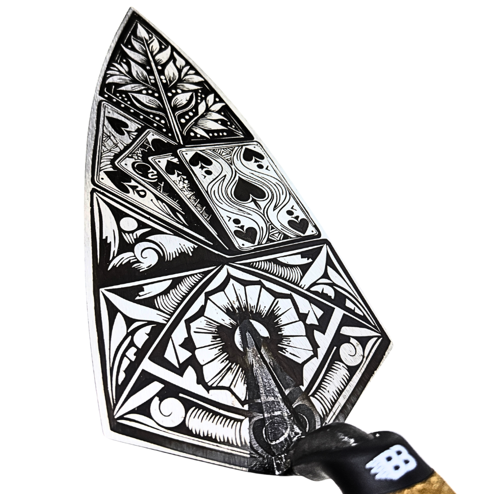 Crompton Brick Trowel 10 inch Tattoo Trowel - Card Design