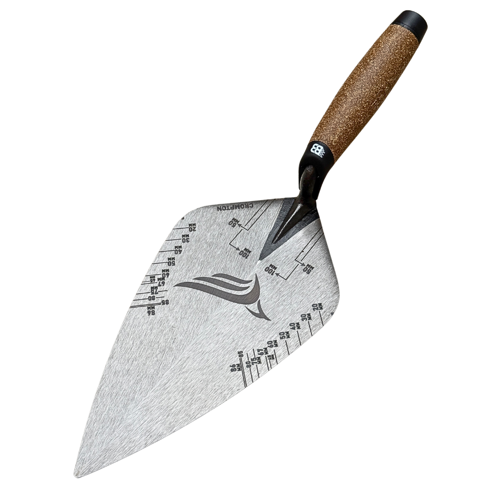 Crompton Brick Trowel - 11 Inch Wide London Gauge Lines (PERSONALISED)