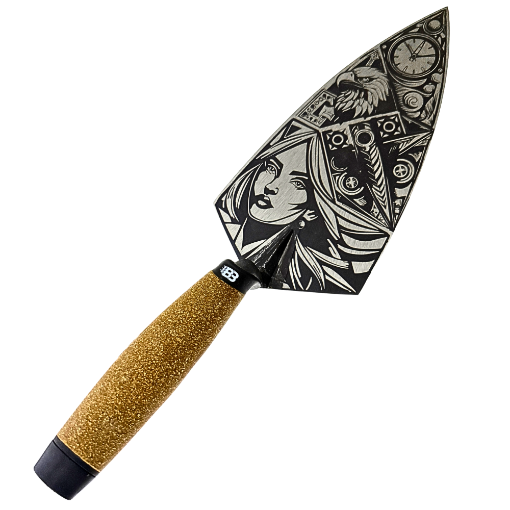 Crompton Brick Trowel 10 inch Tattoo Trowel Woman Design