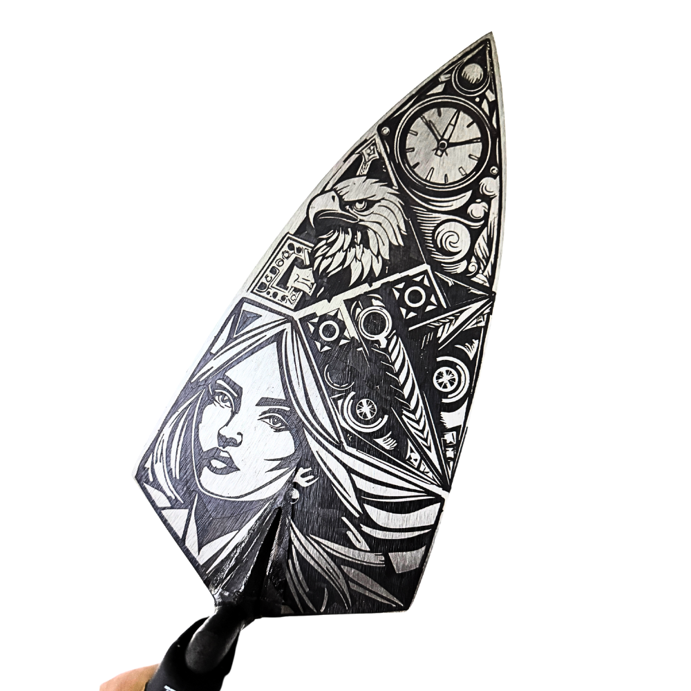 Crompton Brick Trowel 10 inch Tattoo Trowel Woman Design