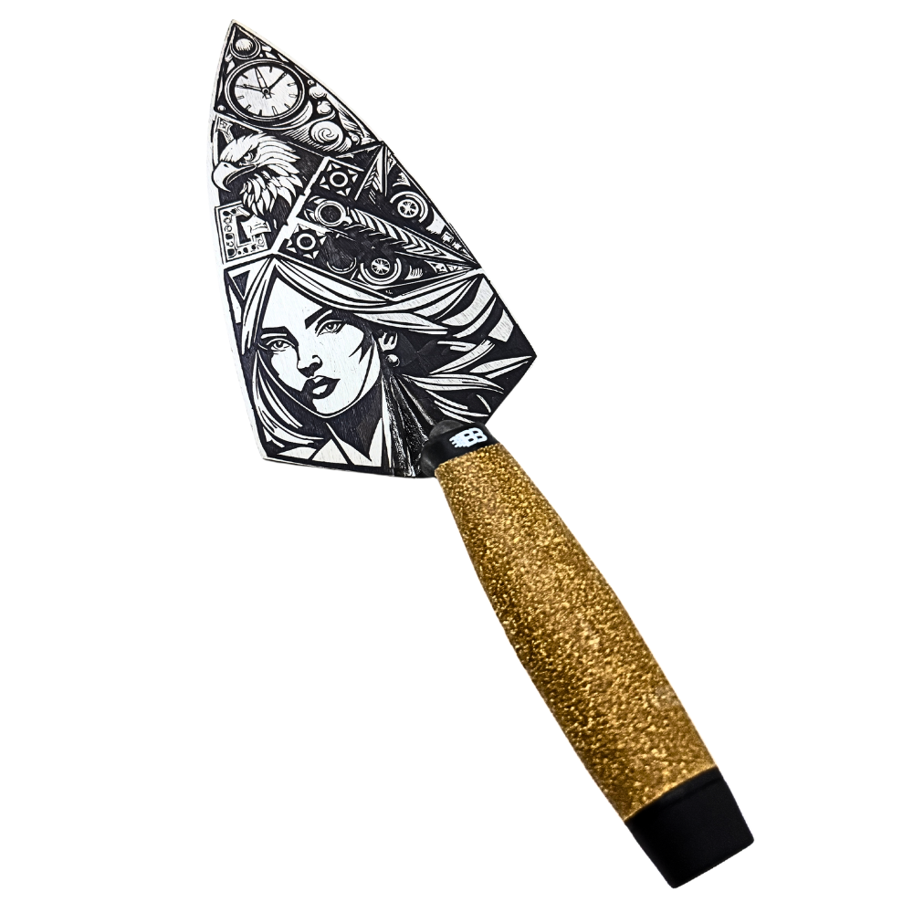 Crompton Brick Trowel 10 inch Tattoo Trowel Woman Design