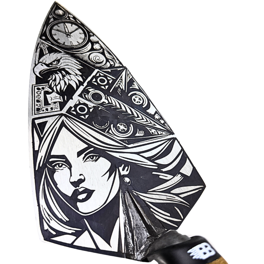 Crompton Brick Trowel 10 inch Tattoo Trowel Woman Design